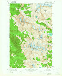 Cascade Pass 1963 topographic map thumbnail