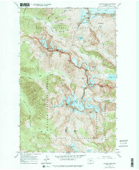 Cascade Pass 1963 topographic map thumbnail