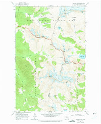 Cascade Pass 1963 topographic map thumbnail