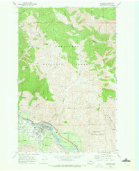 Cashmere 1968 topographic map thumbnail