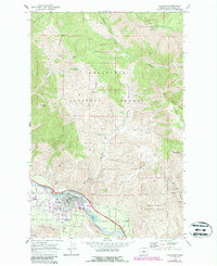 Cashmere 1968 topographic map thumbnail