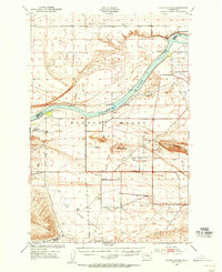 Coyote Rapids 1951 topographic map thumbnail