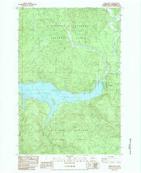 Cedar Flats 1983 topographic map thumbnail