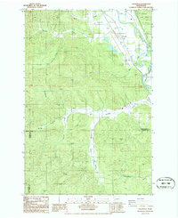 Cedarville 1986 topographic map thumbnail