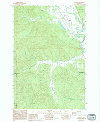 Cedarville 1986 topographic map thumbnail