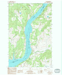 Cedonia 1985 topographic map thumbnail