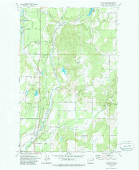 Chattaroy 1973 topographic map thumbnail