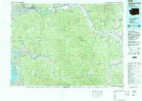 Chehalis River 1992 topographic map preview