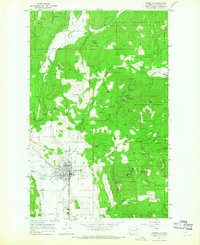 Chewelah 1964 topographic map thumbnail