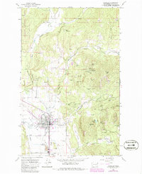Chewelah 1964 topographic map thumbnail