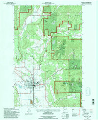 Chewelah 1992 topographic map thumbnail
