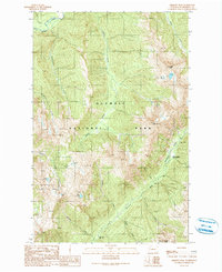 Chimney Peak 1990 topographic map thumbnail