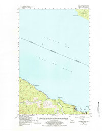 Clallam Bay 1957 topographic map thumbnail