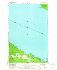 Clallam Bay 1957 topographic map thumbnail