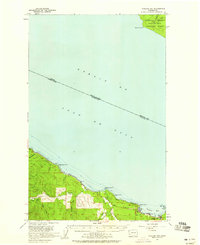 Clallam Bay 1957 topographic map thumbnail