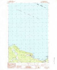 Clallam Bay 1984 topographic map thumbnail