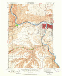 Clarkston 1945 topographic map thumbnail