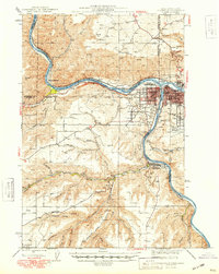 Clarkston 1948 topographic map thumbnail