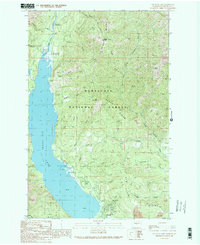 Cle Elum Lake 1989 topographic map thumbnail