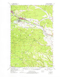 Cle Elum 1958 topographic map thumbnail
