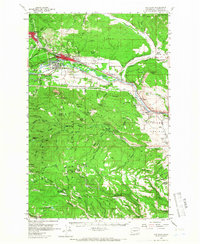 Cle Elum 1958 topographic map thumbnail