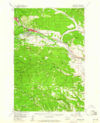 Cle Elum 1958 topographic map thumbnail