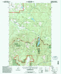 Cliff Ridge 1992 topographic map thumbnail
