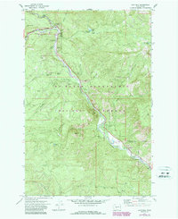 Cliffdell 1971 topographic map thumbnail