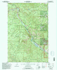 Cliffdell 1992 topographic map thumbnail