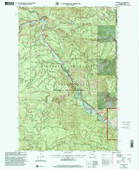 Cliffdell 2000 topographic map thumbnail