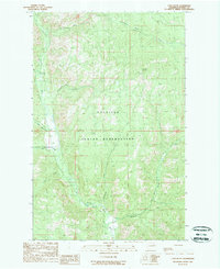 Cody Butte 1989 topographic map thumbnail