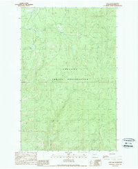 Cody Lake 1989 topographic map thumbnail