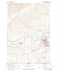 College Place 1966 topographic map thumbnail