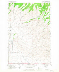 Colockum Pass SE 1966 topographic map thumbnail