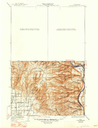 Colockum Pass 1922 topographic map thumbnail