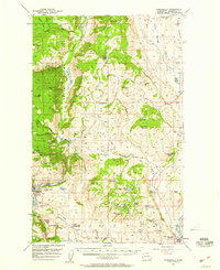 Conconully 1957 topographic map thumbnail