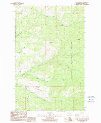 Cooke Mountain 1988 topographic map thumbnail