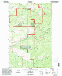 Cooke Mountain 1992 topographic map thumbnail