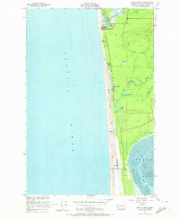 Copalis Beach 1955 topographic map thumbnail