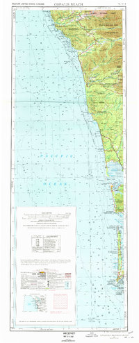 Copalis Beach 1957 topographic map thumbnail