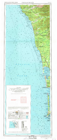Copalis Beach 1957 topographic map thumbnail