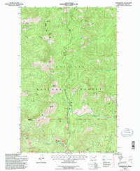 Copper Butte 1992 topographic map thumbnail