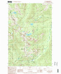 Cougar Lake 1988 topographic map thumbnail