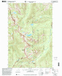 Cougar Lake 2000 topographic map thumbnail