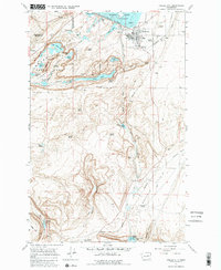 Coulee City 1965 topographic map thumbnail