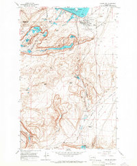 Coulee City 1965 topographic map thumbnail