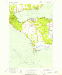 Coupeville 1953 topographic map thumbnail