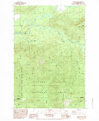 Cowlitz Falls 1983 topographic map thumbnail
