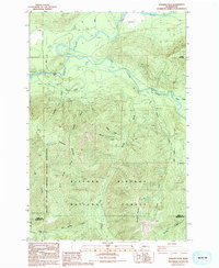 Cowlitz Falls 1983 topographic map thumbnail