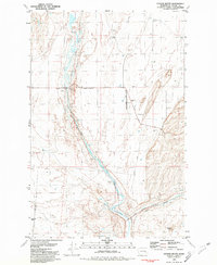 Coyote Butte 1981 topographic map thumbnail